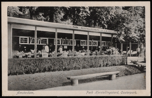Parkherstellingsoord Oosterpark. Uitgave J. Sleding, Amsterdam, 1925. Bron: Beeldbank SAA.  