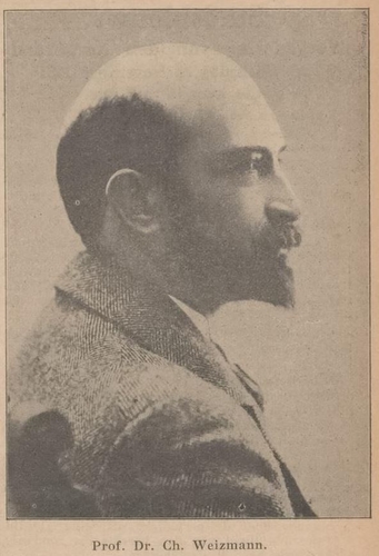 Foto van Prof. Dr. Chaïm Weizmann, bron: Centraal Blad van 20-11-1931  