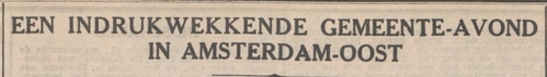Kop van het artikel in het NIW van 09-09-1939  
