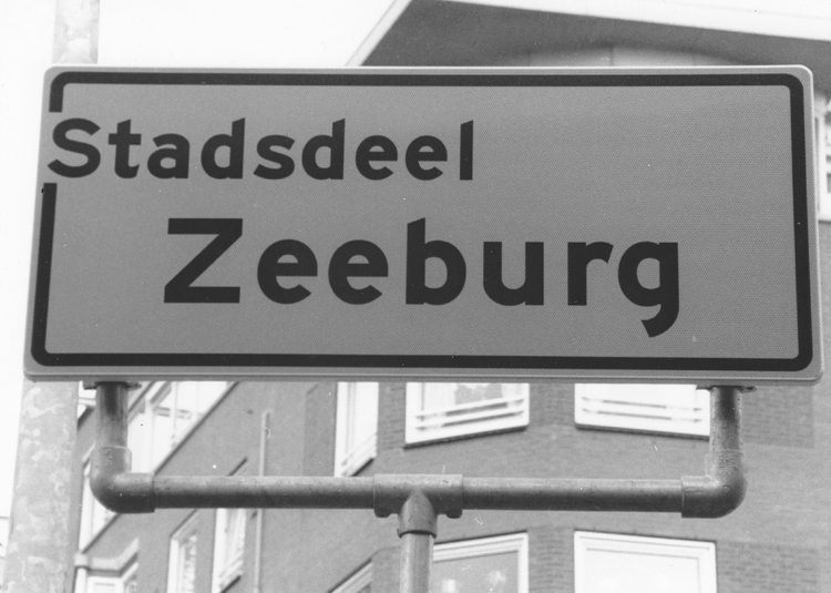Bord stadsdeel Zeeburg  