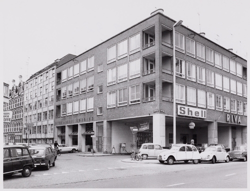 Blasiusstraat 63-61 enz gezien vanaf de Wibautstraat,  september 1972. Foto: Arsath Ro'is, J.M.  Collectie Stadsarchief<br /><br /> 