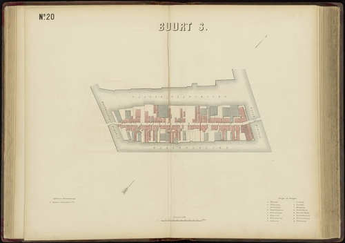 Buurtatlaskaarten S. uit de Loman-atlas. Bron: 10043 Inventaris van de Collectie Stadsarchief Amsterdam, met de Steenwerfsgang  