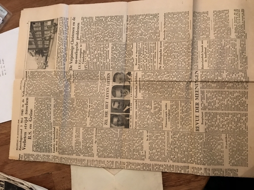 Krant 1946 het parool artikel  