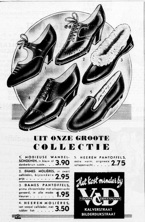 Advertentie voor Molières (schoenen), bron: De Telegraaf van 25-10-1935  