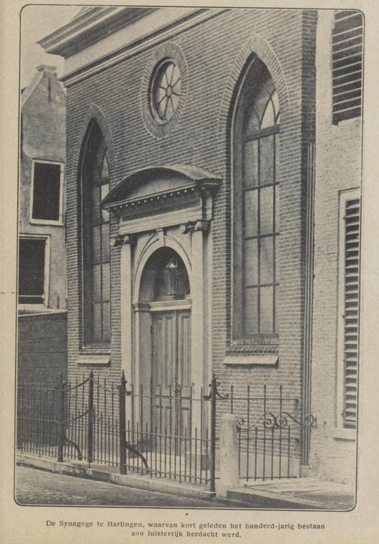 Synagoge te Harlingen, bron: De Joodsche prins; geïllustreerd weekblad, 1913, 24-04-1913  