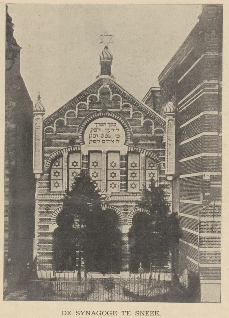 Synagoge van Sneek, bron: Centraal blad voor Israëlieten in Nederland van 09-02-1934  