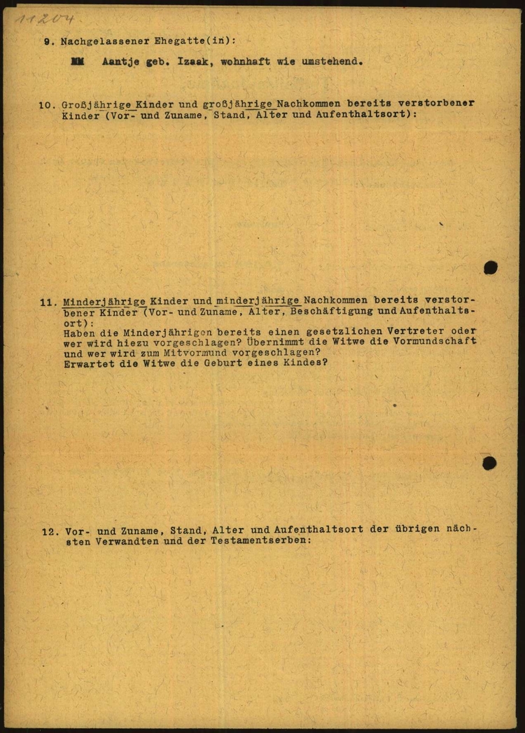 Kaart Mauthausen Todfallsaufbname Tobias de Paauw (3), bron: Arolsen Archives  