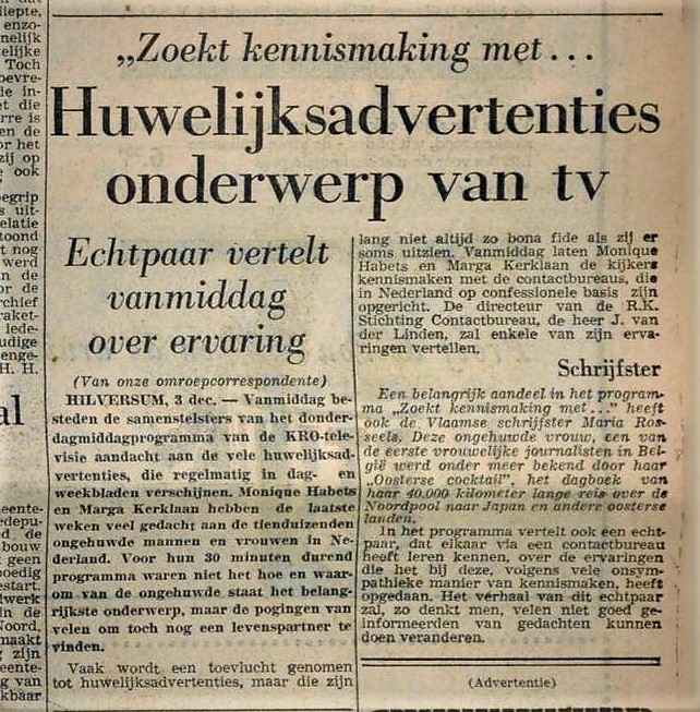 Volkskrant 3-12-1964  