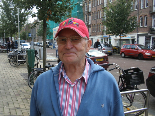Harry Houtman in de Javastraat, augustus 2011. Foto Annemarie de Wildt  