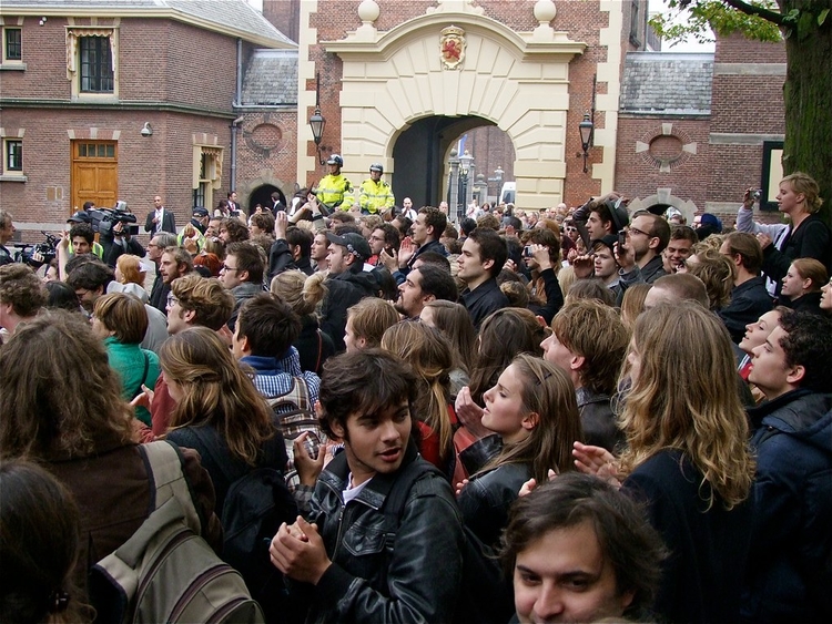 Studenten-demonstreren Roel Wijnants CC BY-NC 2.0.  