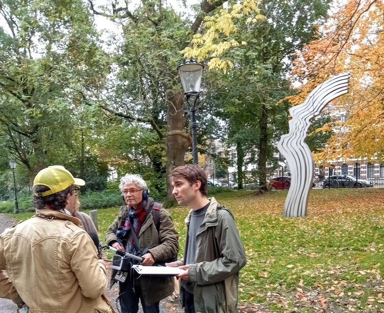 Interviews bij het monument De Schreeuw  