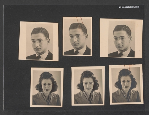 Pasfoto’s behoren van Abraham Soesan en zijn vrouw Clara Winnink bij de overgang naar Bestalel, bron: archief ANDB – IISG  