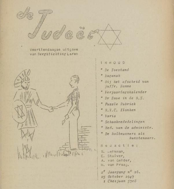 De Judeër, Veertiendaagse uitgave van Bergstichting Laren van jrg 2, 1947, no. 16, 15-10-1947  