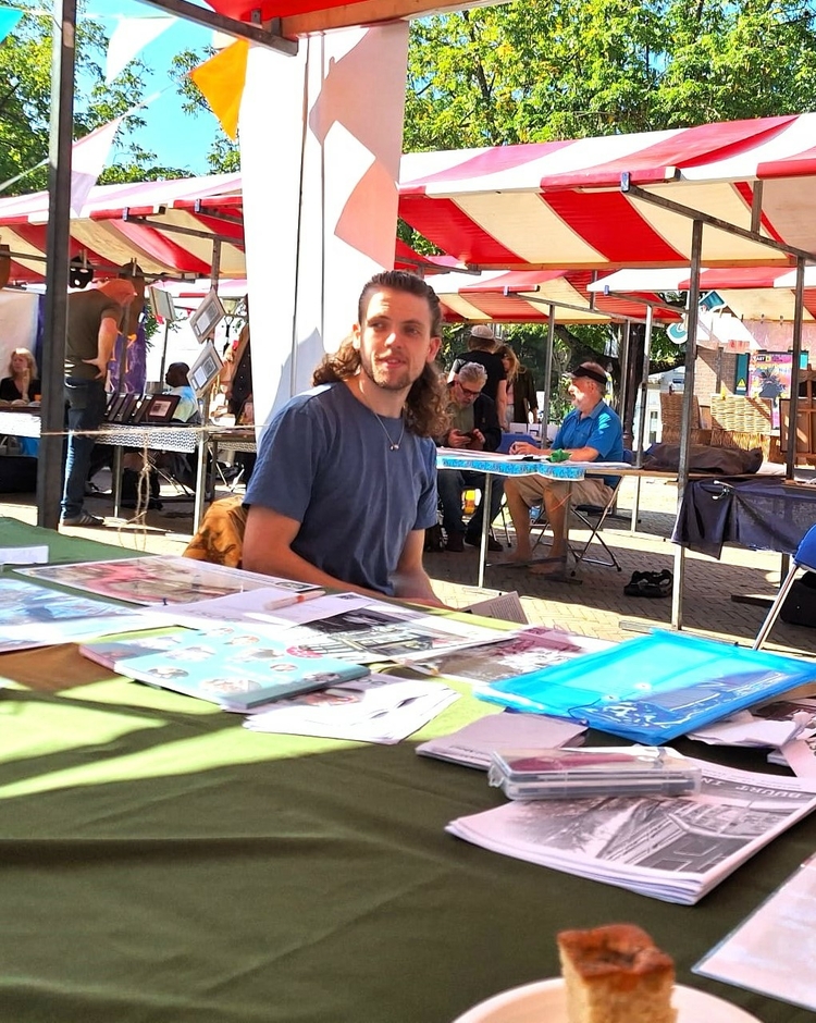 Ruben op Krugerplein, foto Jabbar 2024  