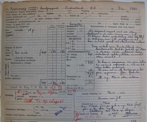 Laatste melding uit het dossier en vermelding van het feit dat het Gezin De Levie naar deze woning is verhuisd. Bron: het Dossier Maatschappelijke Steun (1904) van Wolf Levenson  