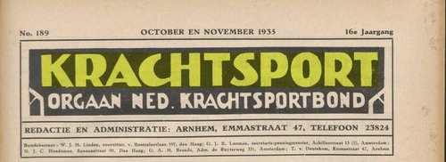 Krachtsport oktober 1935  