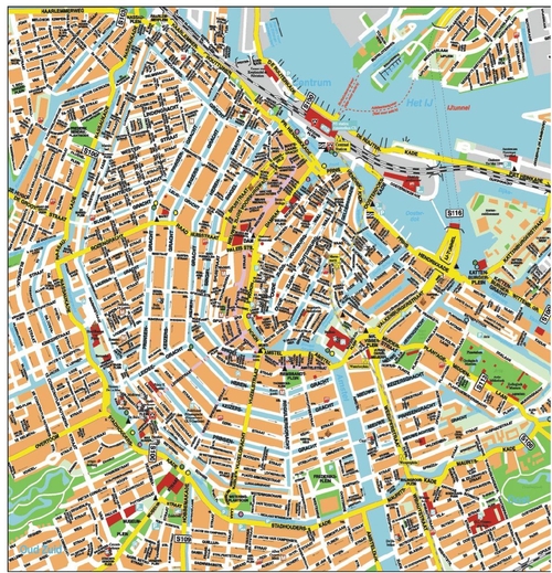 Plattegrond Amsterdam  