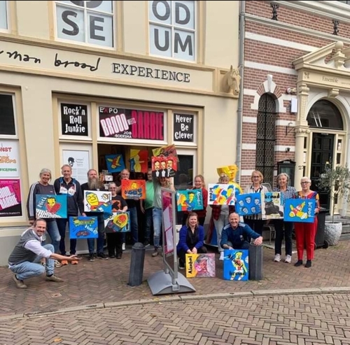 Herman Brood Museum 2023 Jeroen v Doornik workshop Herman Brood Experience Zwolle junior-Rein Mulder art 