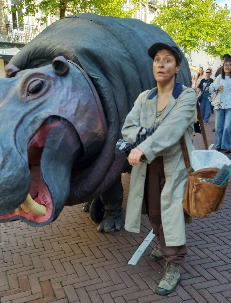 nijlpaard in de Javastraat, foto P.Kropveld,2024  