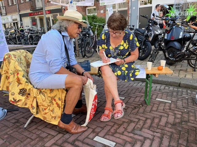 In de Geheugenstoel George Spangenberg [foto: Carin te Hoonte]  