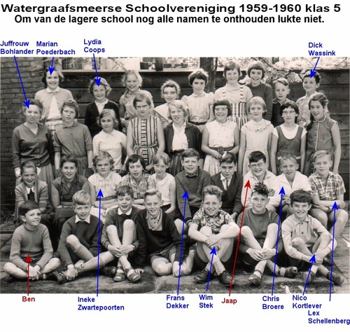 Watergraafsmeerse school 1959-1960  